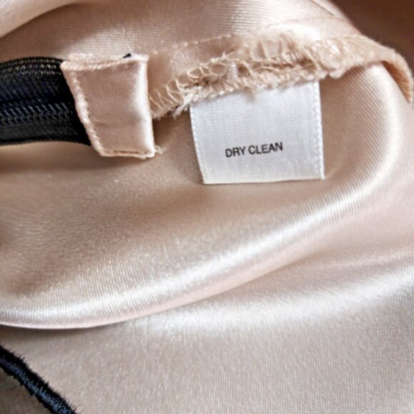 White House Black Market Silk Chiffon Strapless w/Floral Embroidery Detail 0 - Picture 8 of 10